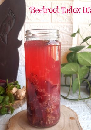 A picture of Beetroot detox water.