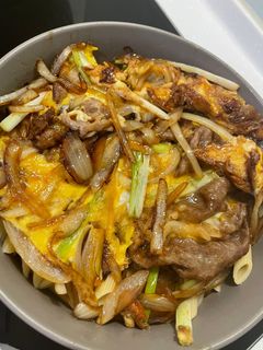 和牛丼通心麵 的食譜成品照片