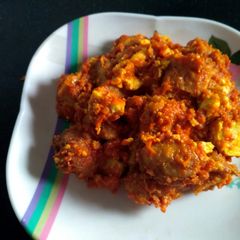 A picture of Soya chaap with paneer.