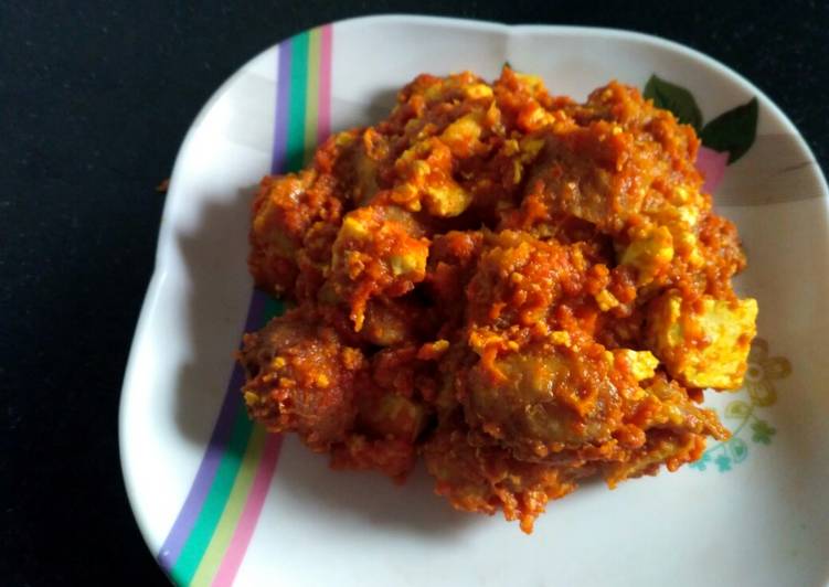Soya chaap with paneer