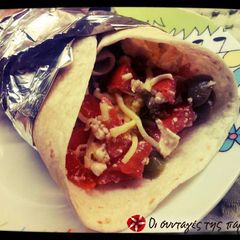 Burritos with omelette the greek way A picture of Burritos with omelette the greek way.