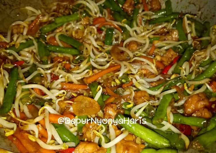 Tumis Toge Kacang Panjang