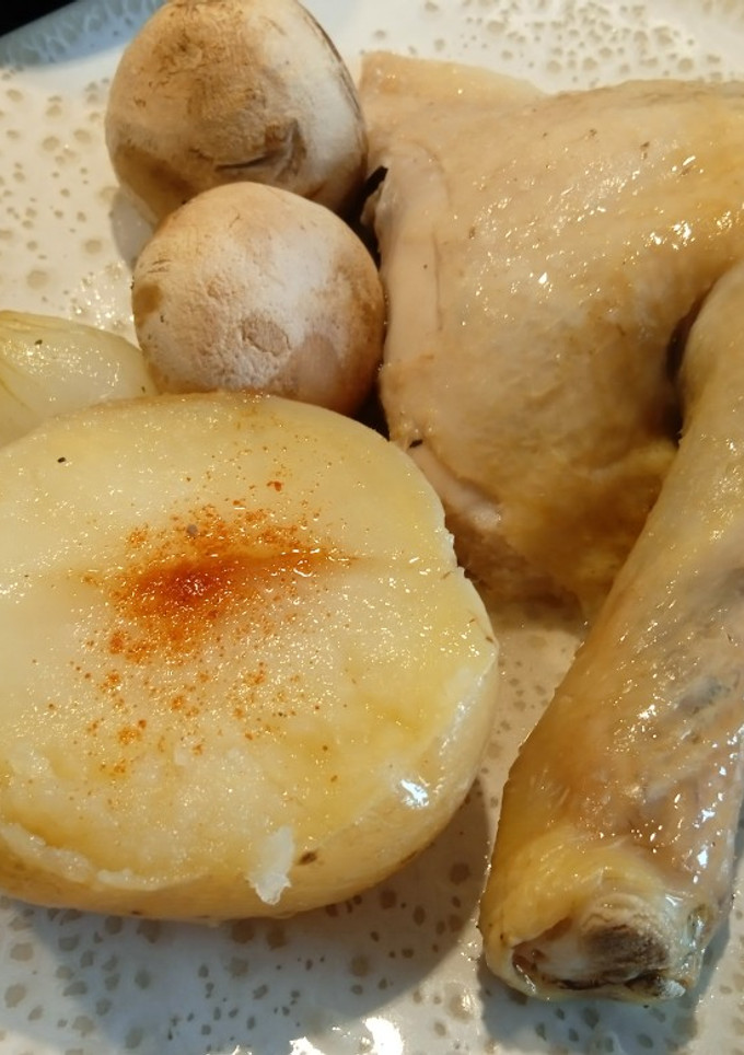 Una foto de Pollo al ast