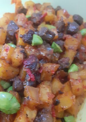 Foto resep Sambal goreng hati kentang pete