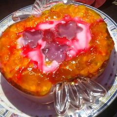 A picture of Three layer fruuit jelly custard.