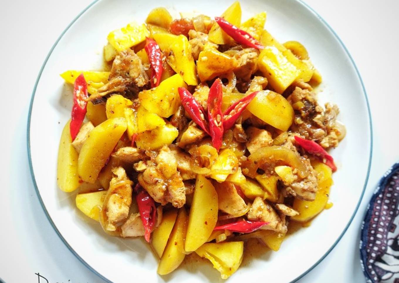 Tumis Ayam Kentang Saus Lada Hitam