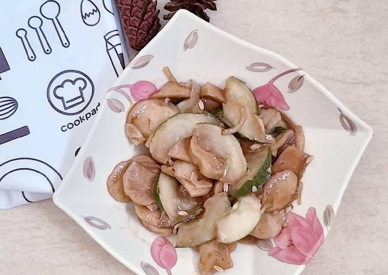 Baso sapi cah mentimun