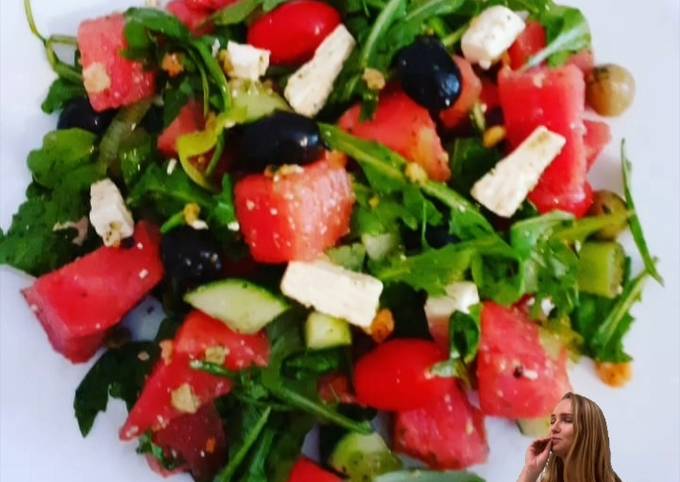 Frischer Melonensalat