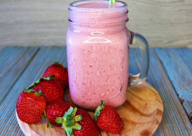 Batido de fresa vegano