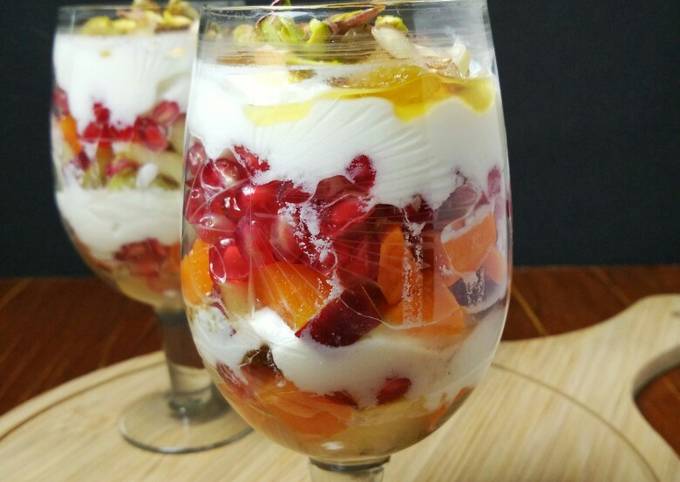 Step-by-Step Guide to Prepare Popular Fruit Cocktail With Yoghurt for Appetizer Food