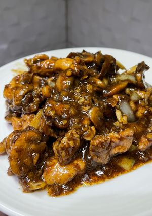 Foto resep Ayam Jamur Lada Hitam