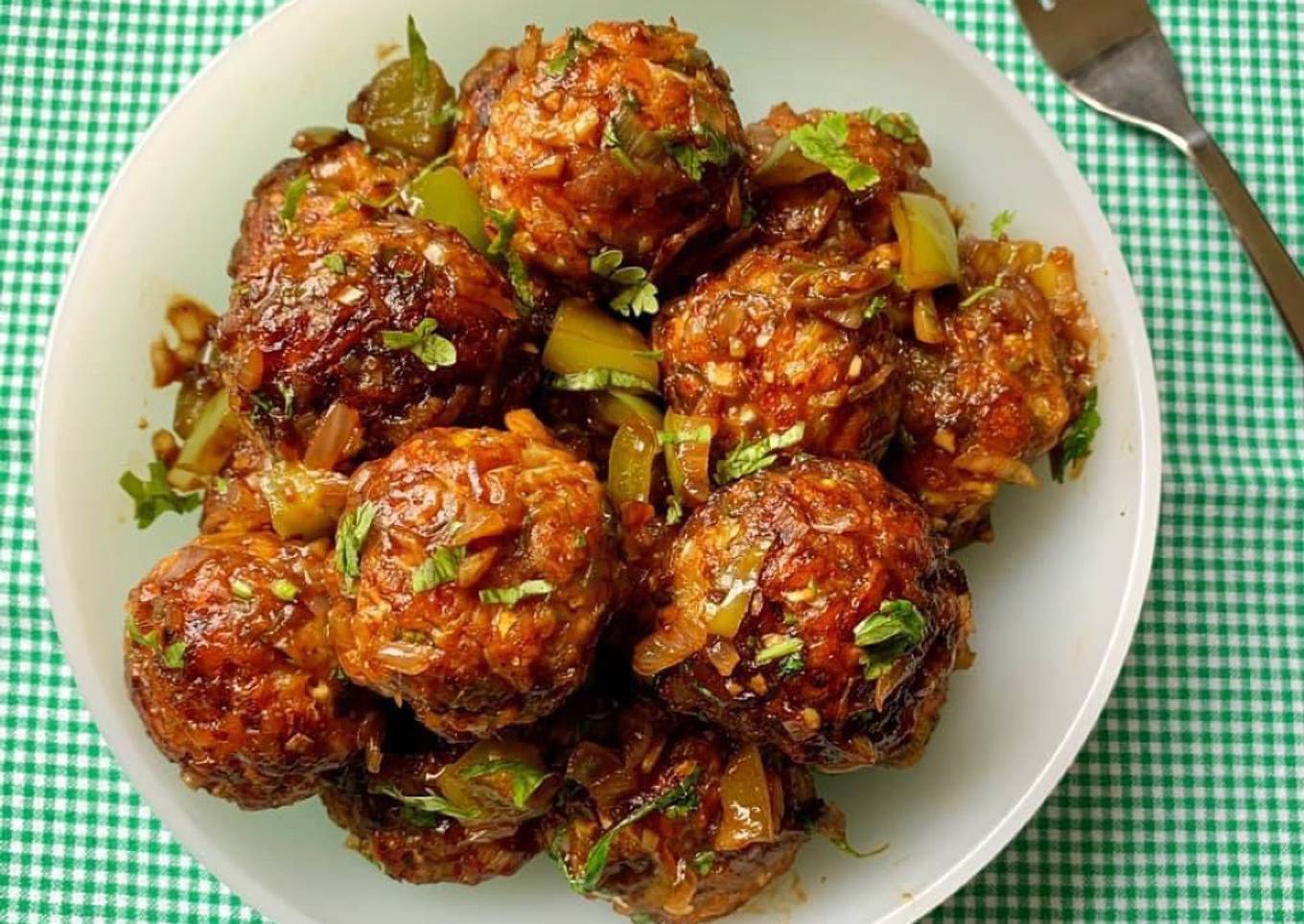 Vegetable Manchurian Dry style