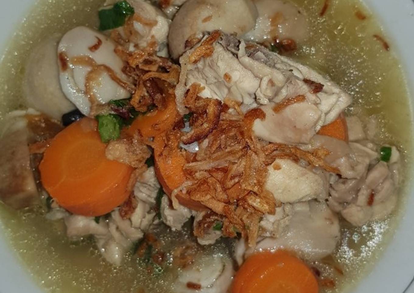Sup ayam jamur