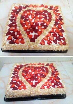 صورة لوصفة كيكة عيد ميلاد إبنتي لعامها 13سنة 🎂