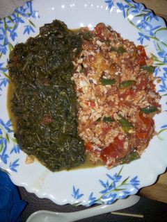 A picture of Fried Eggs with traditional vegetables.