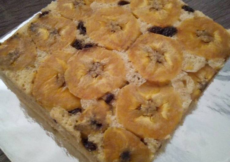 Bolu pisang keju (kukus)