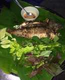 Cá lóc phủ muối nướng chui