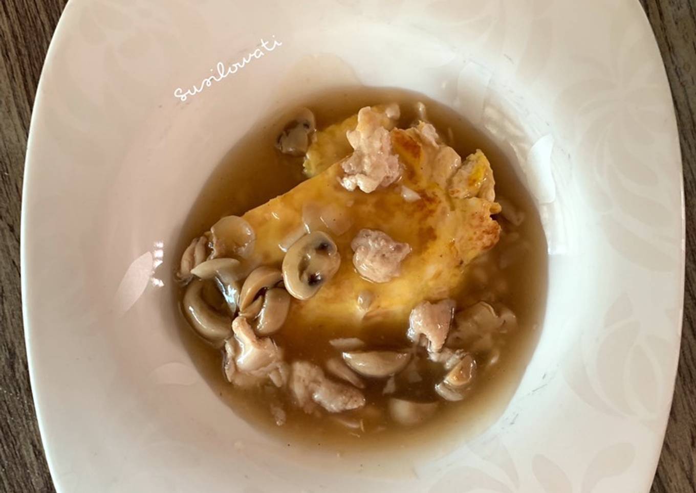 Dadar Tahu Saus Jamur