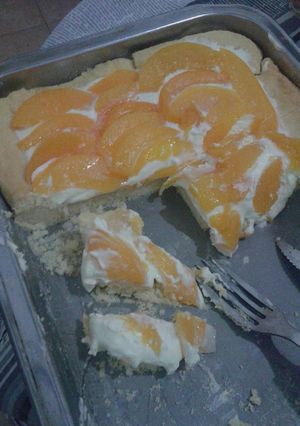 Una foto de Tarta de duraznos 