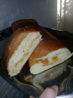 Una foto de Pan casero Dulce relleno dulce de batata. Un manjar 😉