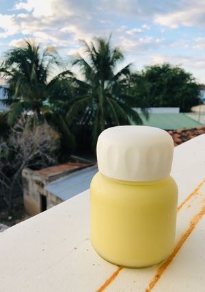 Hình của món Sữa bắp macca mix bí đỏ.