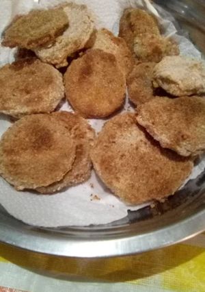 Una foto de Milanesas de berenjena al horno