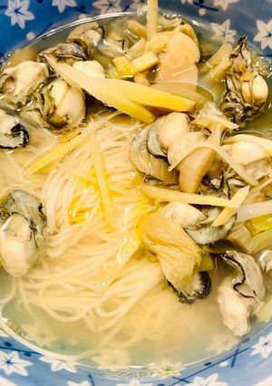 酸菜蚵仔湯麵線 的食譜成品照片