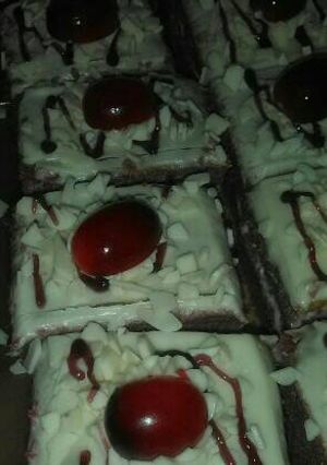 Foto resep Cake blueberry with filling cheesecream