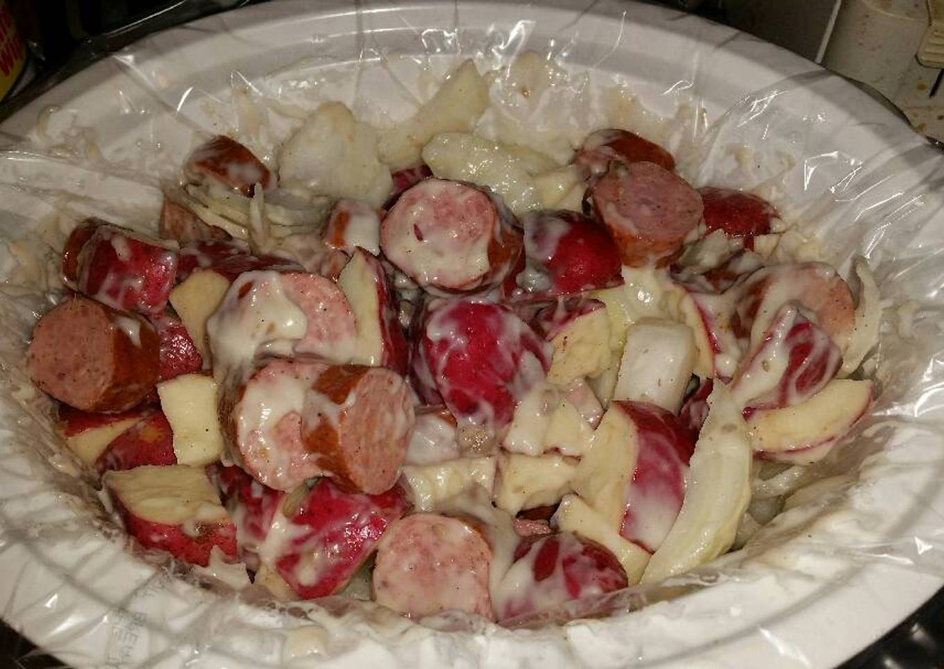 Crockpot Sausage and Potatoes