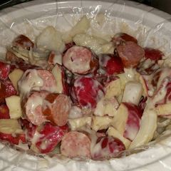 A picture of Crockpot Sausage and Potatoes.