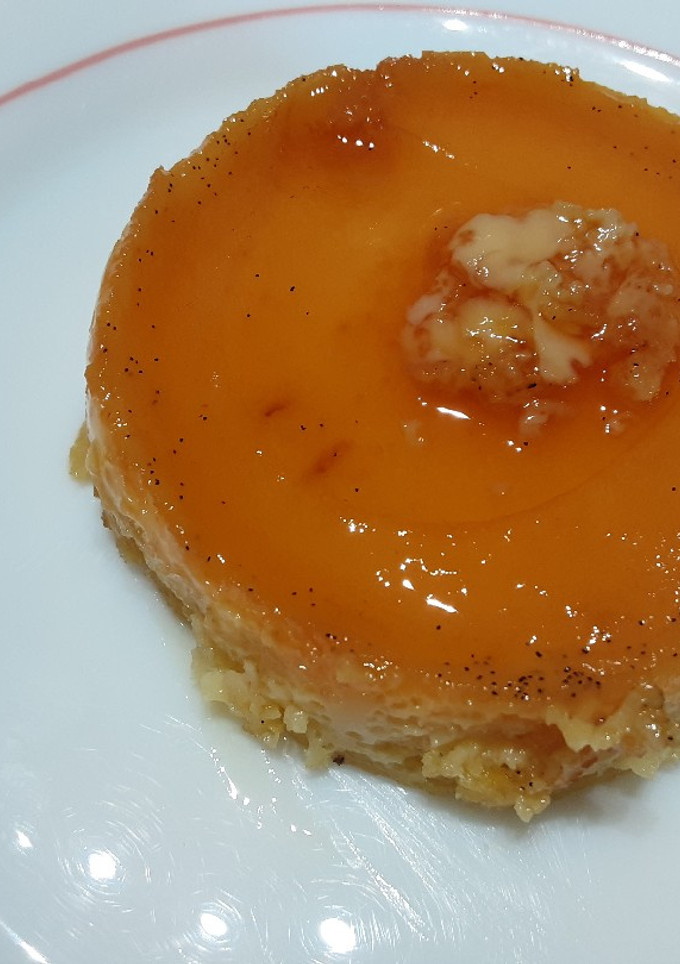 Una foto de Flan de caramelo