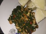 Yam and vegetable