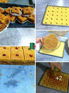 صورة لوصفة مقروط قلب البقلاوة (مقروط السنيوة) معسل للقلب و بزاف بنين 😍🍯🍯