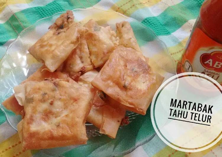 Martabak renyah isi tahu telur