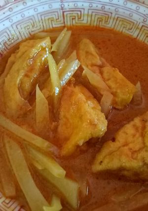 Foto resep Pepaya Tahu di Santan