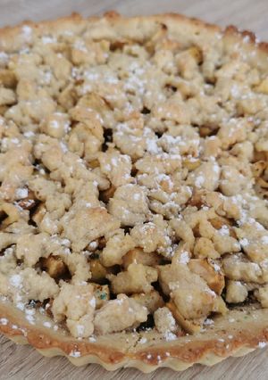 Une photo de Crumble pommes façon tarte