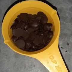 A picture of Homemade choco chips.