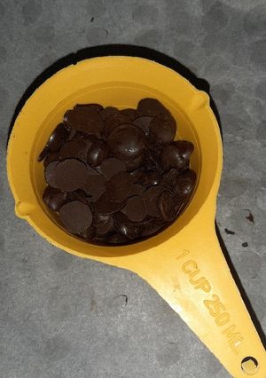 A picture of Homemade choco chips.