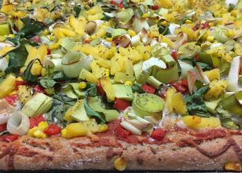 Easy Recipe Pizza with Pineapple and Spinach Restaurant Style