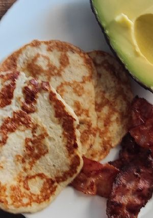 Une photo de # brunch 😉 Pancakes sans gluten et sans lactose,.... 🤤