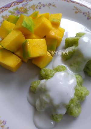Foto resep Mango Sticky Rice (Ketan Mangga Pandan)