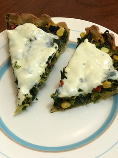 Una foto de Tarta de acelga y choclo con masa casera 1ra parte 🥬🌽