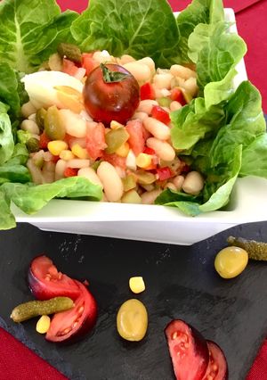 Foto principal de Alubias blancas en ensalada