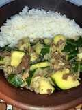 Zapallitos con carne vegetal