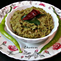 A picture of Ridge-Gourd Peel Chutney.
