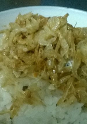 Hình của món Ruốc chấy mắm tỏi.