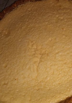 Una foto de Pay de queso en sartén