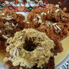 A picture of Rajasthani hot favourite sweet dish # ghevar..