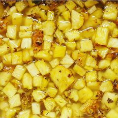 A picture of Pineapple Beer with a kick.