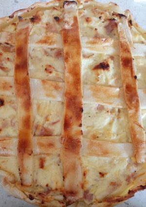 A picture of Ricotta and prosciutto pie.